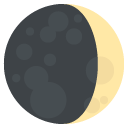 waxing crescent moon symbol