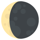 waning crescent moon symbol