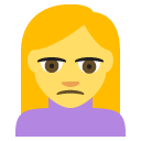 person frowning